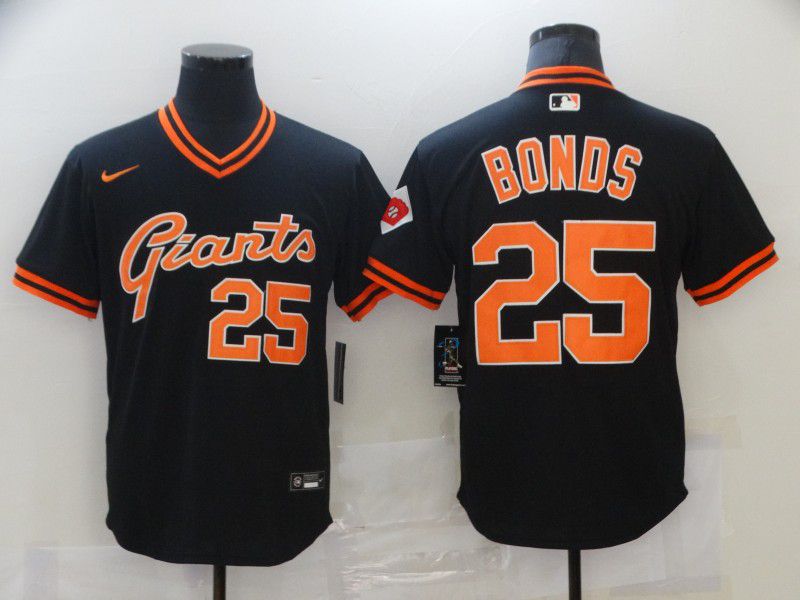 Men San Francisco Giants #25 Bonds Black Game 2021 Nike MLB Jersey->san francisco giants->MLB Jersey